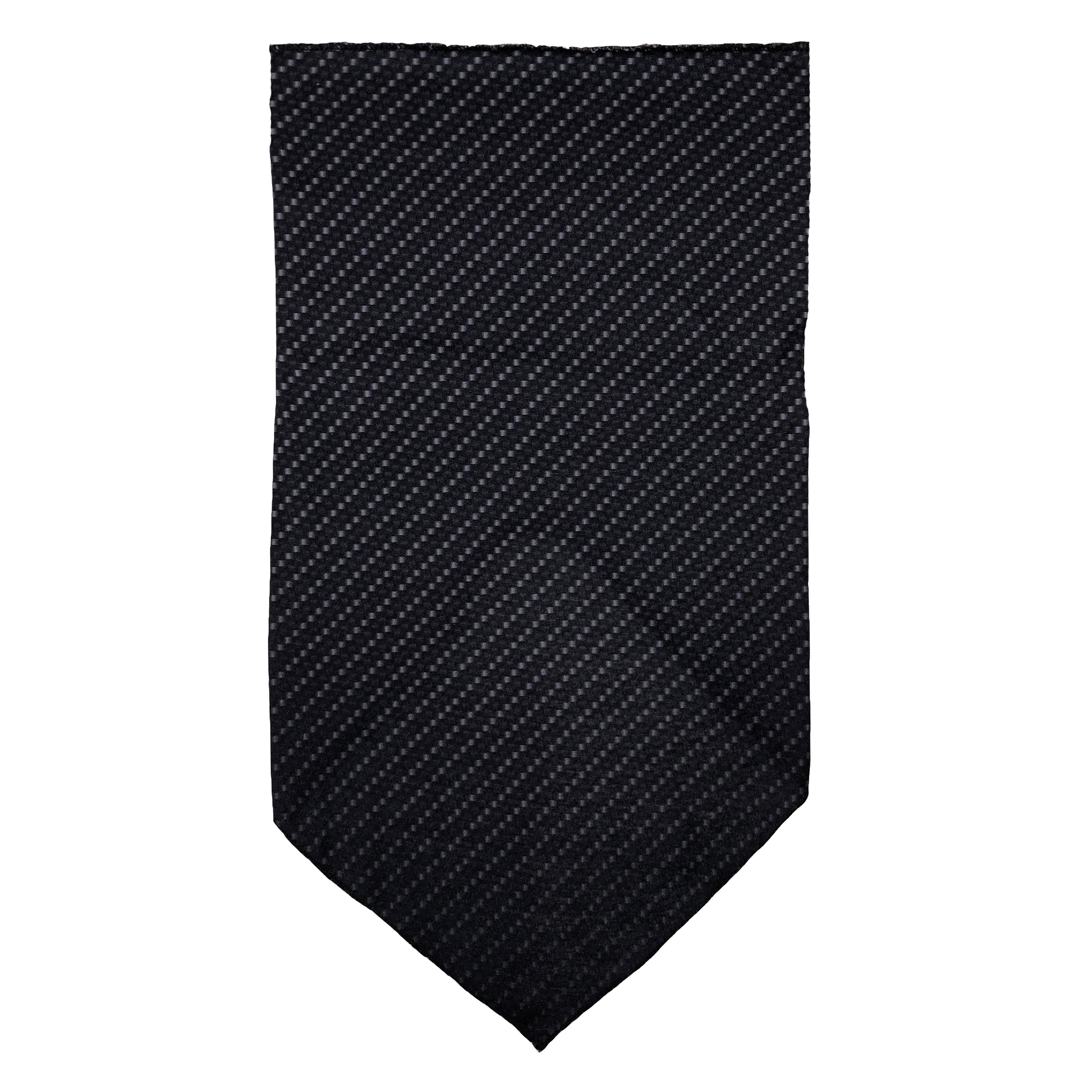 Facemask with Carbon Fiber Stripped Gray Dots on Black Background