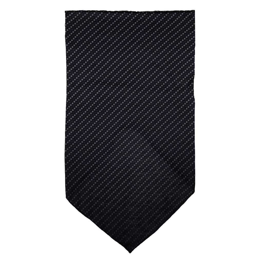Facemask with Carbon Fiber Stripped Gray Dots on Black Background