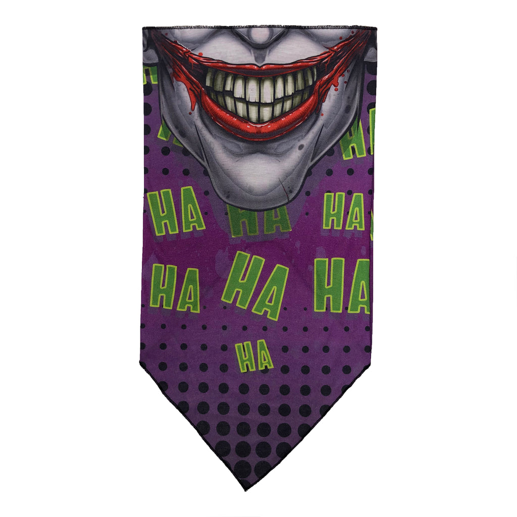 Facemask with Joker Smile on HA HA Background