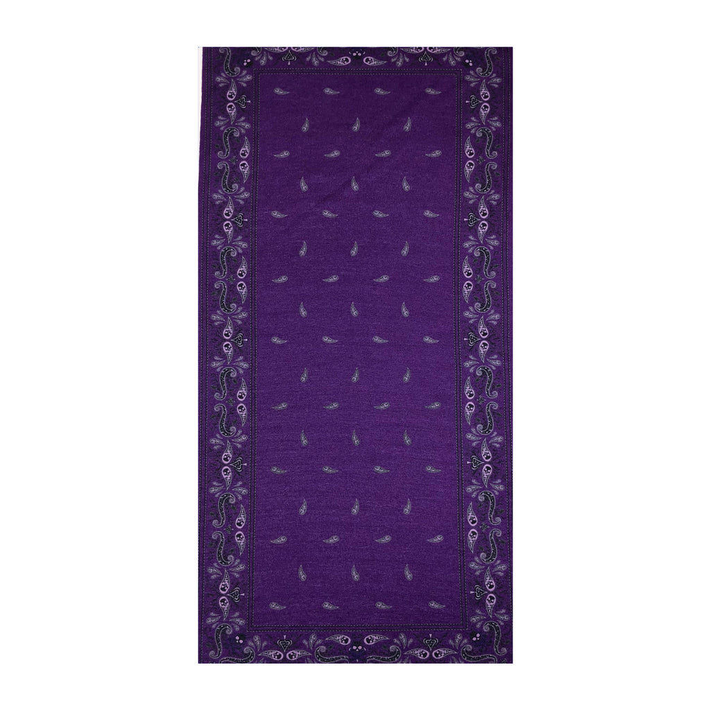 Facemask with Paisley Print - Purple Multifunctional