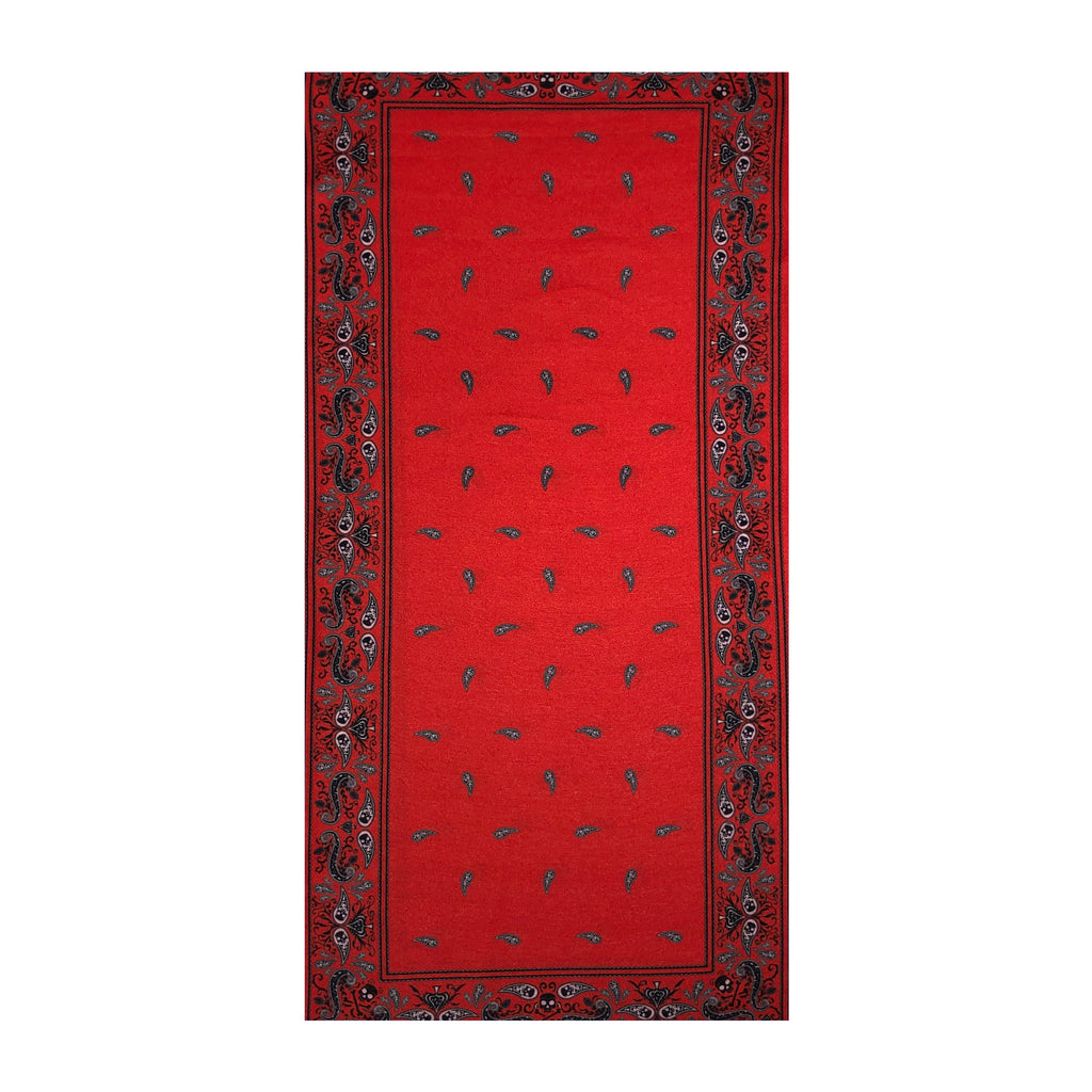 Facemask with Paisley Print - Red Multifunctional