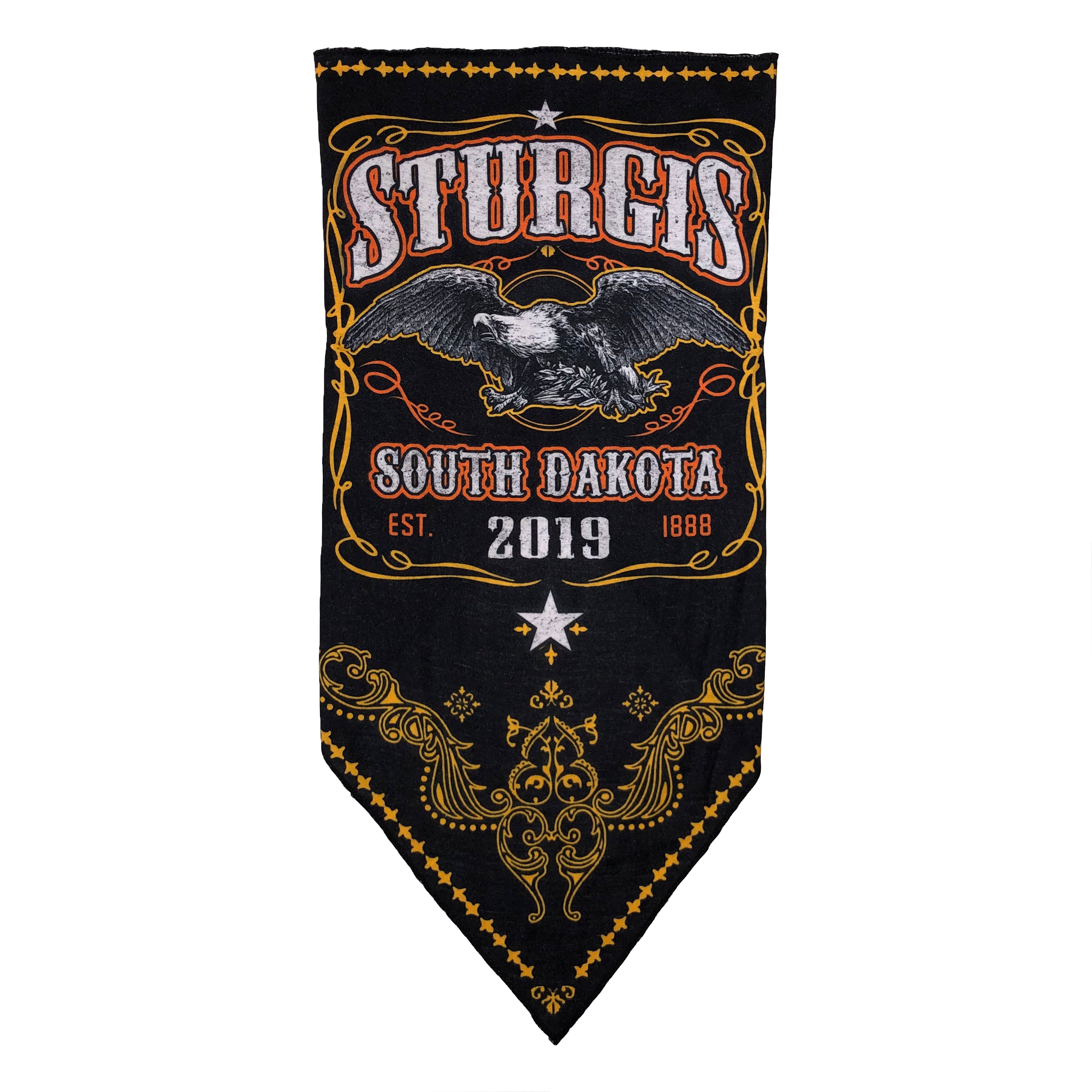 Facemask for Sturgis 2019 with Eagle Background